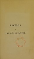 view Proteus ; or,the law of nature / by Charles Bland Radcliffe.