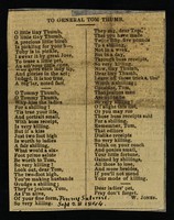 view To General Tom Thumb : O little tiny Thumb, o little tiny Thumb, a precious little birch is pickling for your b---.