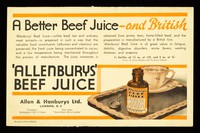 view A better beef juice - and British ... 'Allenburys' Beef Juice.