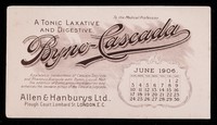 view Byno-Cascada : a tonic laxative and digestive : June 1906.