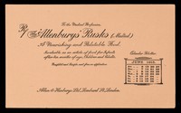 view The 'Allenburys' Rusks (malted) : a nourishing and palatable food : June 1915.