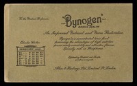 view 'Bynogen' brings health : an improved nutrient and nerve restorative : February 1916.