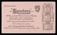 view 'Bynotone' : a concentrated nutrient rich in vitamins : May 1926, June 1926, July 1926.