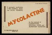 view Mycolactine : a synergetic combination of bile extract, yeast, and lactic ferments.