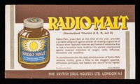 view Radio-Malt (standardised Vitamins A, B1, B2 and D).