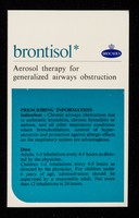 view Brontisol : aerosol therapy for generalized airways obstruction.