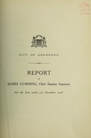 view [Report 1928] / Chief Sanitary Inspector, Aberdeen City.