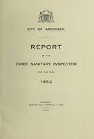 view [Report 1953] / Chief Sanitary Inspector, Aberdeen City.
