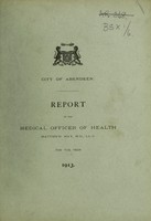 view [Report 1913] / Medical Officer of Health, Aberdeen City.