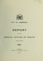 view [Report 1951] / Medical Officer of Health, Aberdeen City.