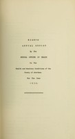 view [Report 1932] / Medical Officer of Health, Aberdeen County Council.