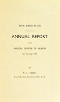 view [Report 1959] / Medical Officer of Health, Ayr Burgh.