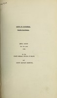 view [Report 1954] / Medical Officer of Health, Clackmannan County Council.