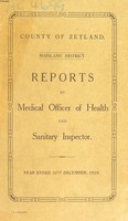 view [Report 1928] / Medical Officer of Health, County of Zetland (Shetland Islands).