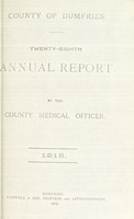 view [Report 1918] / Medical Officer of Health, Dumfries County Council.