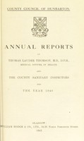 view [Report 1940] / Medical Officer of Health, Dunbarton County Council.