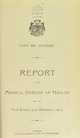 view [Report 1925] / Medical Officer of Health, Dundee City.