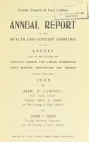 view [Report 1949] / Medical Officer of Health, East Lothian County Council.