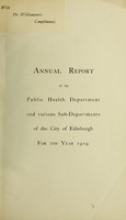 view [Report 1919] / Medical Officer of Health, Edinburgh City.