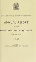 view [Report 1945] / Medical Officer of Health, Edinburgh City.