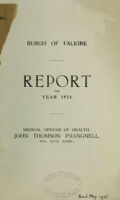 view [Report 1924] / Medical Officer of Health, Falkirk Burgh.