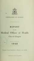 view [Report 1940] / Medical Officer of Health, Glasgow.