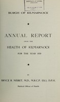 view [Report 1939] / Medical Officer of Health, Kilmarnock.