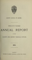 view [Report 1913] / Medical Officer of Health, Lanark County Council.