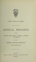 view [Report 1926] / Medical Officer of Health, Lanark County Council.