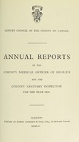 view [Report 1953] / Medical Officer of Health, Lanark County Council.