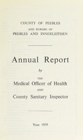 view [Report 1959] / Medical Officer of Health, Peebleshire County Council.