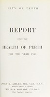 view [Report 1954] / Medical Officer of Health, Perth City.
