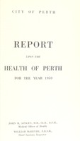 view [Report 1959] / Medical Officer of Health, Perth City.