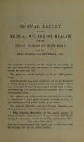 view [Report 1896] / Medical Officer of Health, Rothesay Royal Burgh.