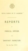 view [Report 1937] / Medical Officer of Health, St Andrews.