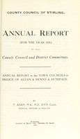 view [Report 1926] / Medical Officer of Health, Stirling County Council.