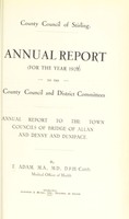 view [Report 1927] / Medical Officer of Health, Stirling County Council.