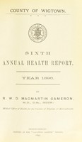 view [Report 1896] / Medical Officer of Health, Wigtownshire] / County of Wigtown County Council.