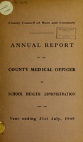 view [Report 1949] / School Health Service, Ross & Cromarty County Council.