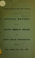 view [Report 1950] / School Health Service, Ross & Cromarty County Council.