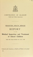 view [Report 1950] / School Medical Officer of Health, Glasgow.