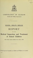 view [Report 1954] / School Medical Officer of Health, Glasgow.