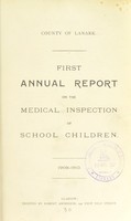 view [Report 1909] / School Medical Officer of Health, Lanark County Council.