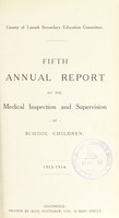 view [Report 1913] / School Medical Officer of Health, Lanark County Council.