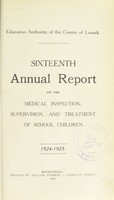 view [Report 1924] / School Medical Officer of Health, Lanark County Council.