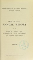 view [Report 1939] / School Medical Officer of Health, Lanark County Council.