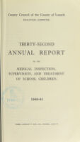 view [Report 1940] / School Medical Officer of Health, Lanark County Council.