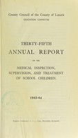 view [Report 1943] / School Medical Officer of Health, Lanark County Council.