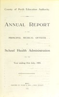 view [Report 1924] / School Medical Officer of Health, Perth County Council.