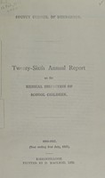 view [Report 1936] / School Medical Service, Dunbarton County Council.